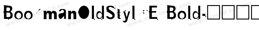 BookmanOldStylCE Bold字体转换